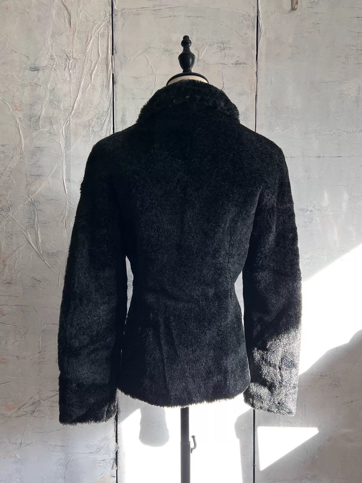 Morgan De Toi MORGANdetoi Black Faux Fur Jacket Size S / US 4 / IT 40 - 5 Thumbnail