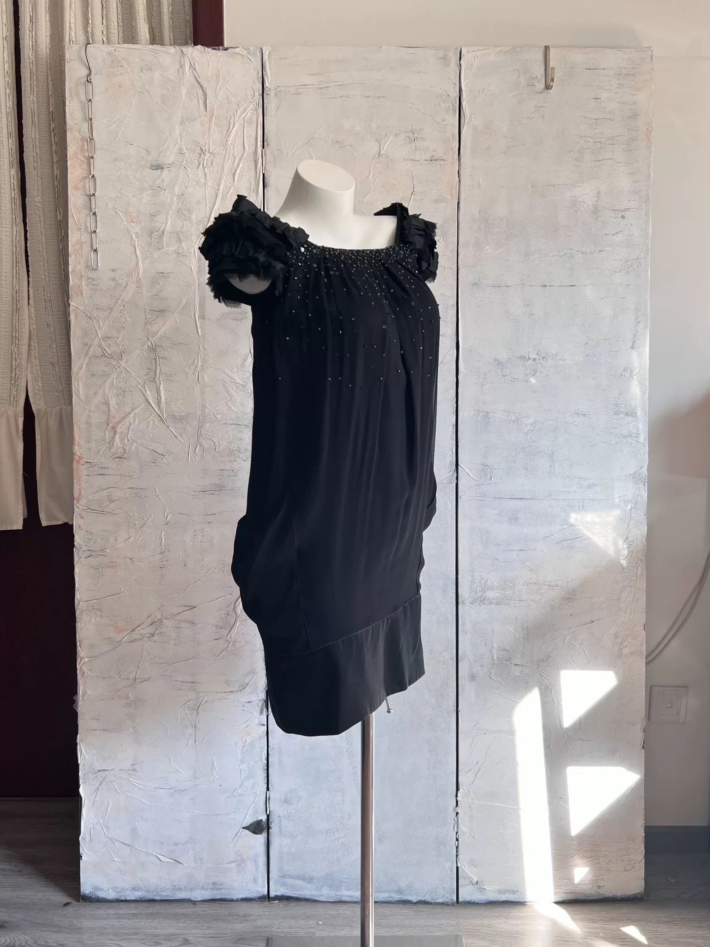 Lanvin LANVIN Vintage Square Neck Silk Dress Size XS / US 0-2 / IT 36-38 - 3 Thumbnail