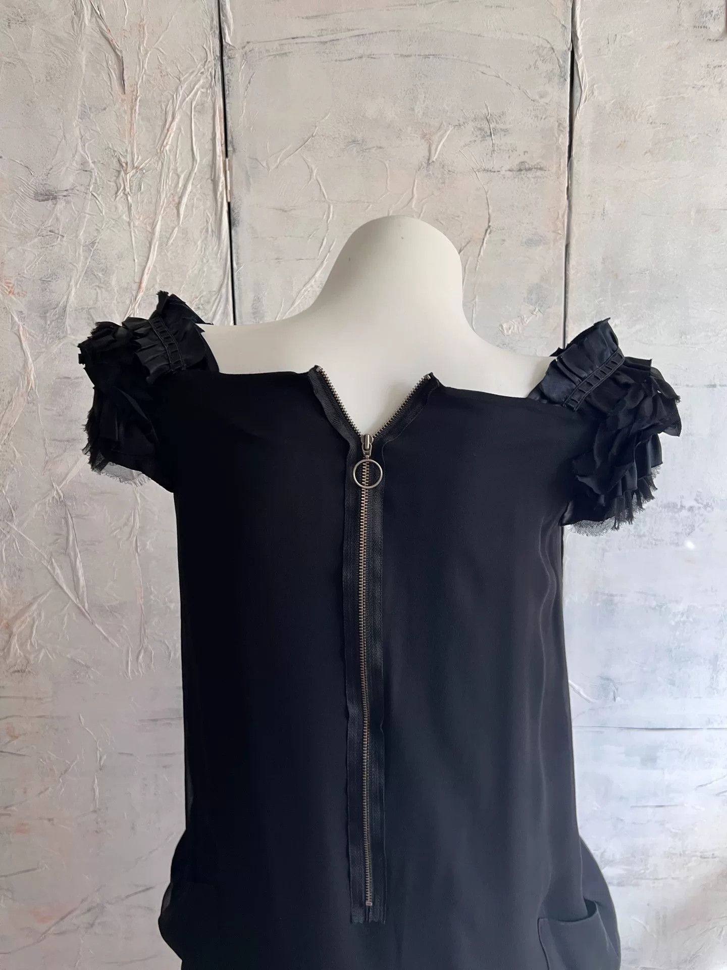 Lanvin LANVIN Vintage Square Neck Silk Dress Size XS / US 0-2 / IT 36-38 - 7 Thumbnail