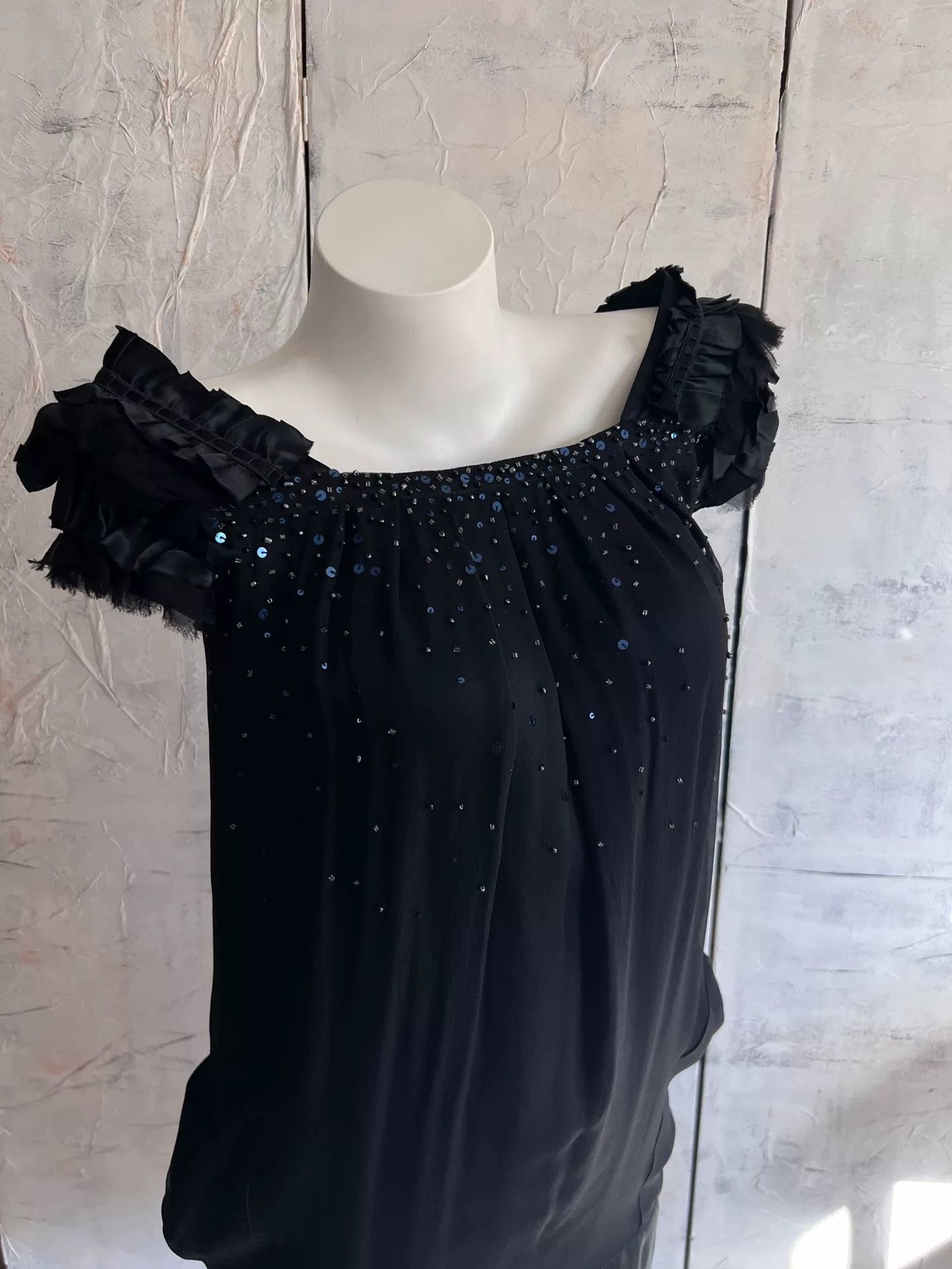 Lanvin LANVIN Vintage Square Neck Silk Dress Size XS / US 0-2 / IT 36-38 - 4 Thumbnail