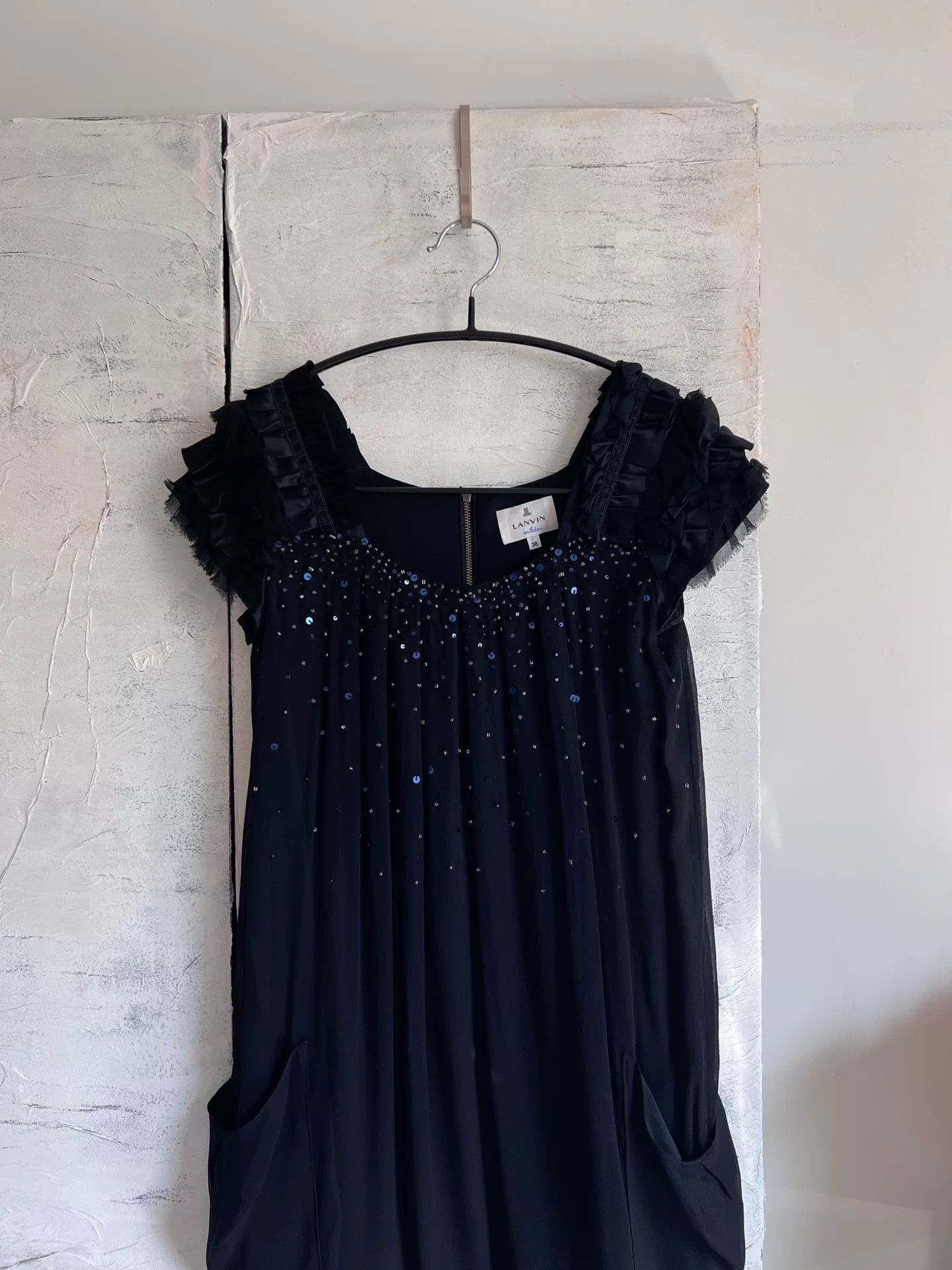 Lanvin LANVIN Vintage Square Neck Silk Dress Size XS / US 0-2 / IT 36-38 - 8 Thumbnail