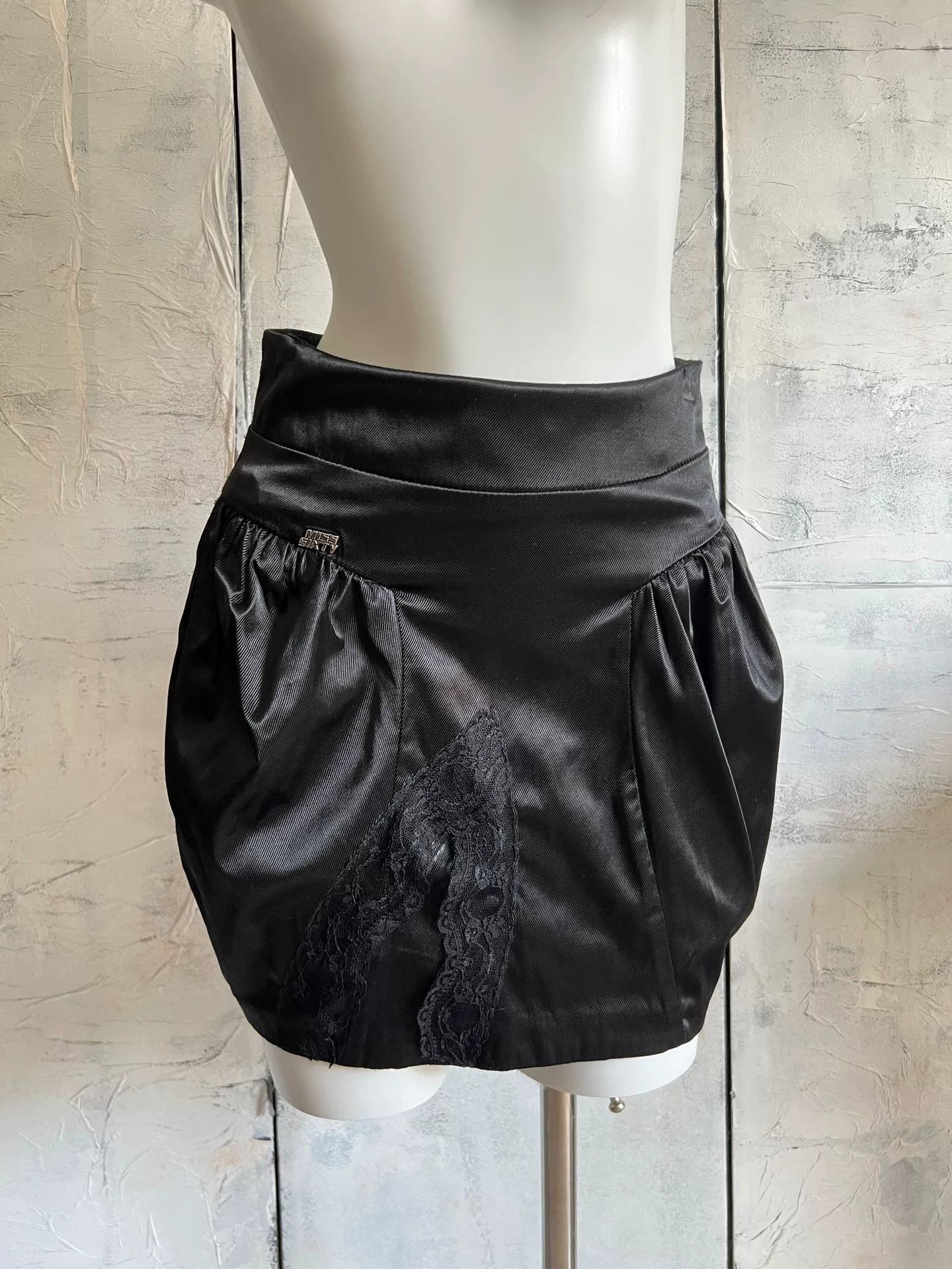 Miss Sixty Vintage Satin Bubble Skirt Size 40" / US 18 - 2 Thumbnail