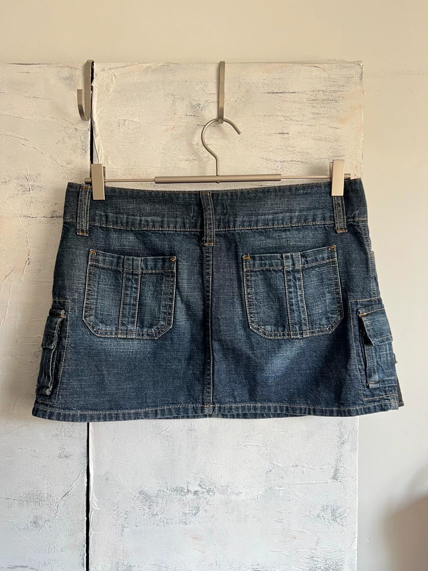 Dolce & Gabbana D&G Vintage Double Pocket Denim Mini Skirt Size 31" - 6 Thumbnail
