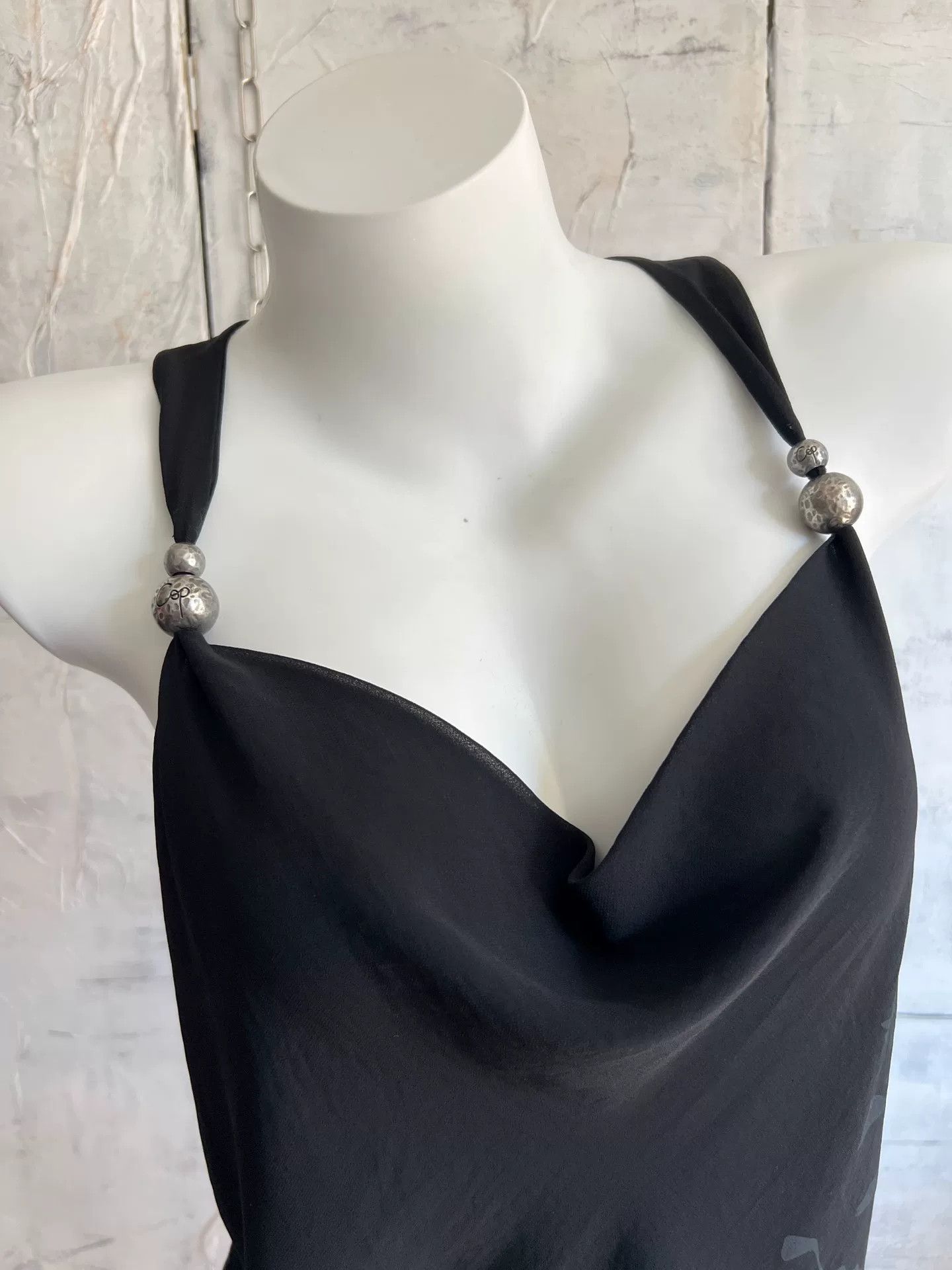 Cop Copine CopCopine Vintage Low Neck Metal Ball Camisole Size M / US 6-8 / IT 42-44 - 4 Thumbnail
