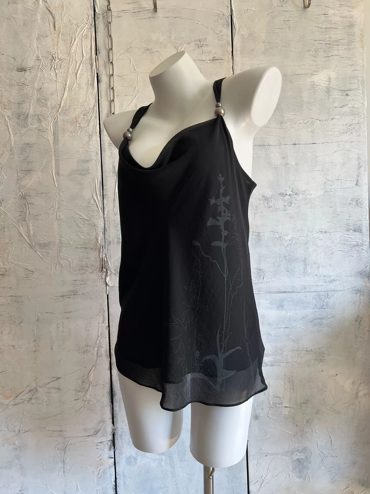 Cop Copine CopCopine Vintage Low Neck Metal Ball Camisole Size M / US 6-8 / IT 42-44 - 3 Thumbnail