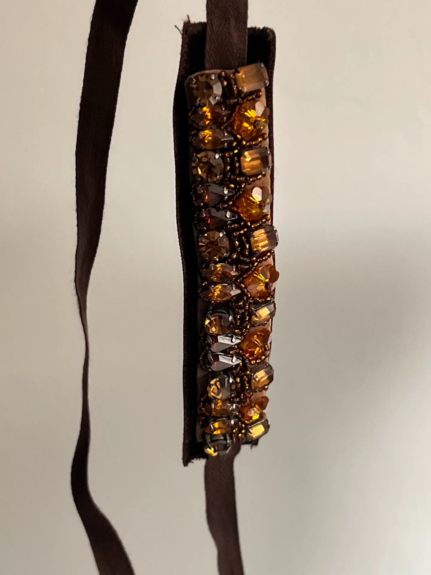 Prada Prada Vintage Amber Velvet Choker Size ONE SIZE - 3 Thumbnail