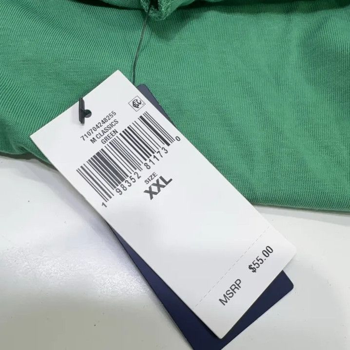 Polo Ralph Lauren Polo Ralph Lauren Green Solid Short-Sleeve T-Shirt Size US XXL / EU 58 / 5 - 5 Thumbnail