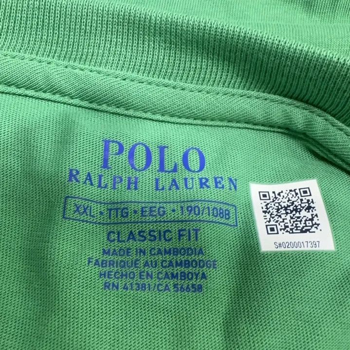 Polo Ralph Lauren Polo Ralph Lauren Green Solid Short-Sleeve T-Shirt Size US XXL / EU 58 / 5 - 4 Thumbnail