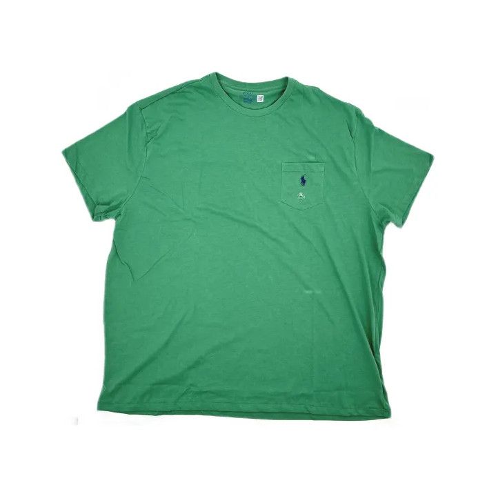 Polo Ralph Lauren Polo Ralph Lauren Green Solid Short-Sleeve T-Shirt Size US XXL / EU 58 / 5 - 2 Thumbnail