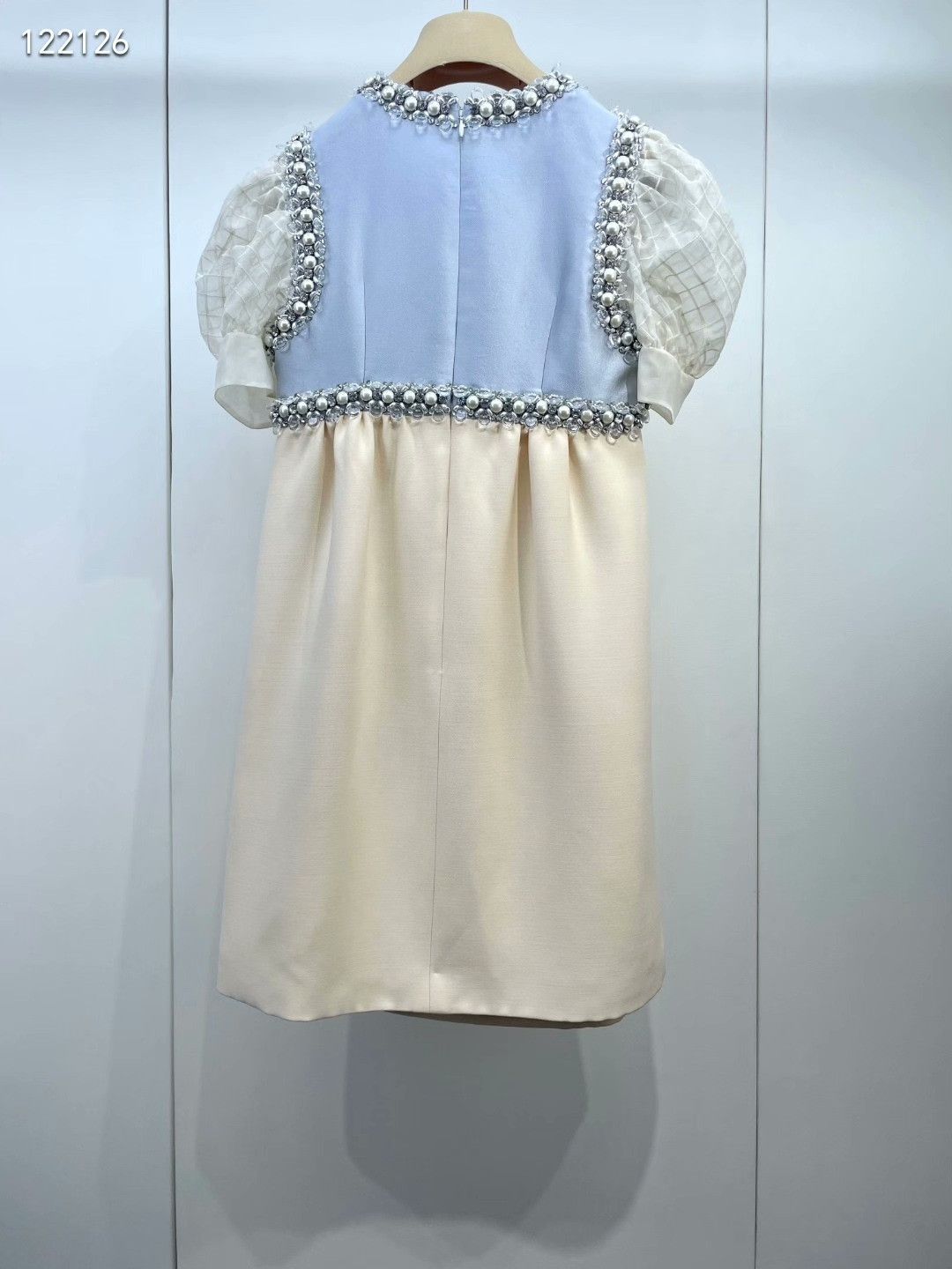Miu Miu Miu Miu Pearl Rhinestone Patchwork Dress Size S / US 4 / IT 40 - 2 Thumbnail