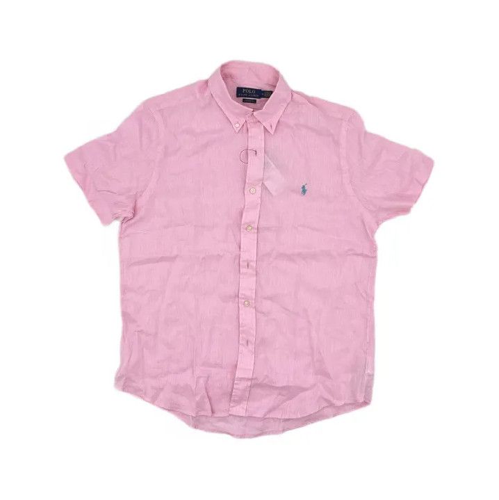 Polo Ralph Lauren Polo Ralph Lauren Solid Logo Embroidered Button Short-Sleeve Shirt Size US M / EU 48-50 / 2 - 2 Thumbnail