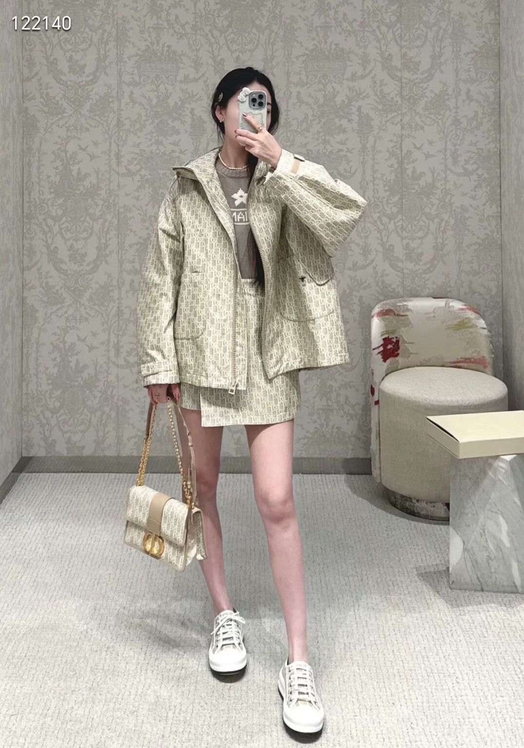 Dior Dior 25 Limited Platinum Full Print Jacket Size S / US 4 / IT 40 - 4 Thumbnail