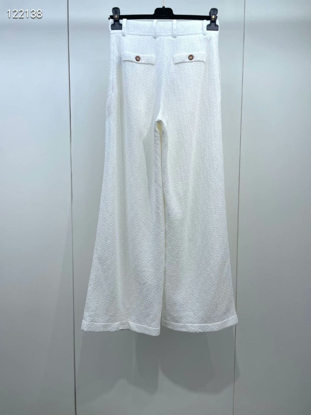Chanel Chanel 26P White Wide-Leg Pants Size 36" / US 14 / IT 50 - 2 Thumbnail