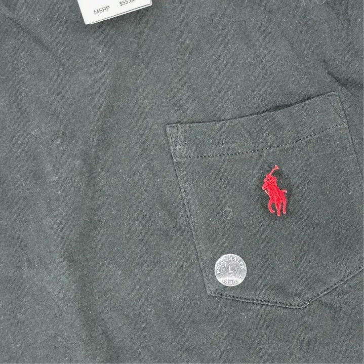Polo Ralph Lauren Polo Ralph Lauren FW22 Solid Logo Embroidered Crewneck T-shirt Size US L / EU 52-54 / 3 - 5 Thumbnail