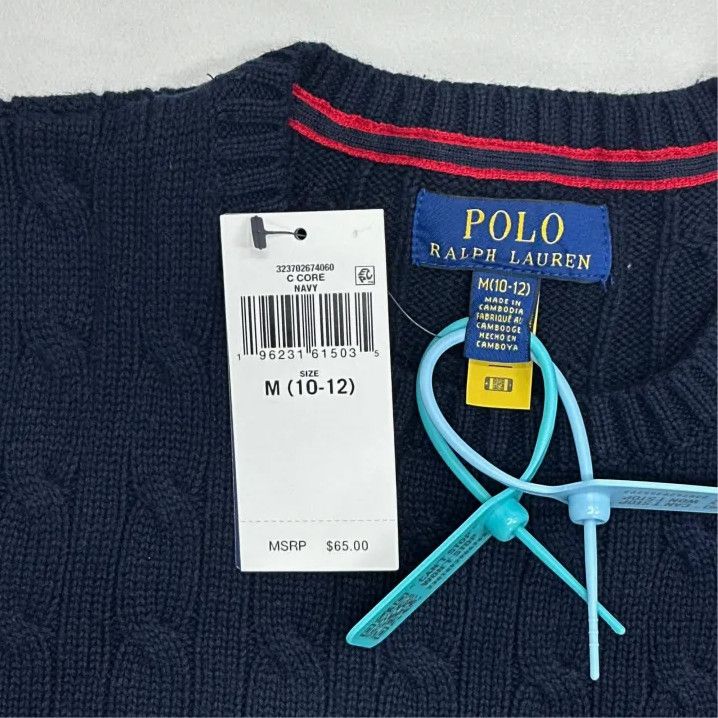 Polo Ralph Lauren Polo Ralph Lauren Pony Logo Cable Knit Crewneck Sweater Size US M / EU 48-50 / 2 - 2 Thumbnail