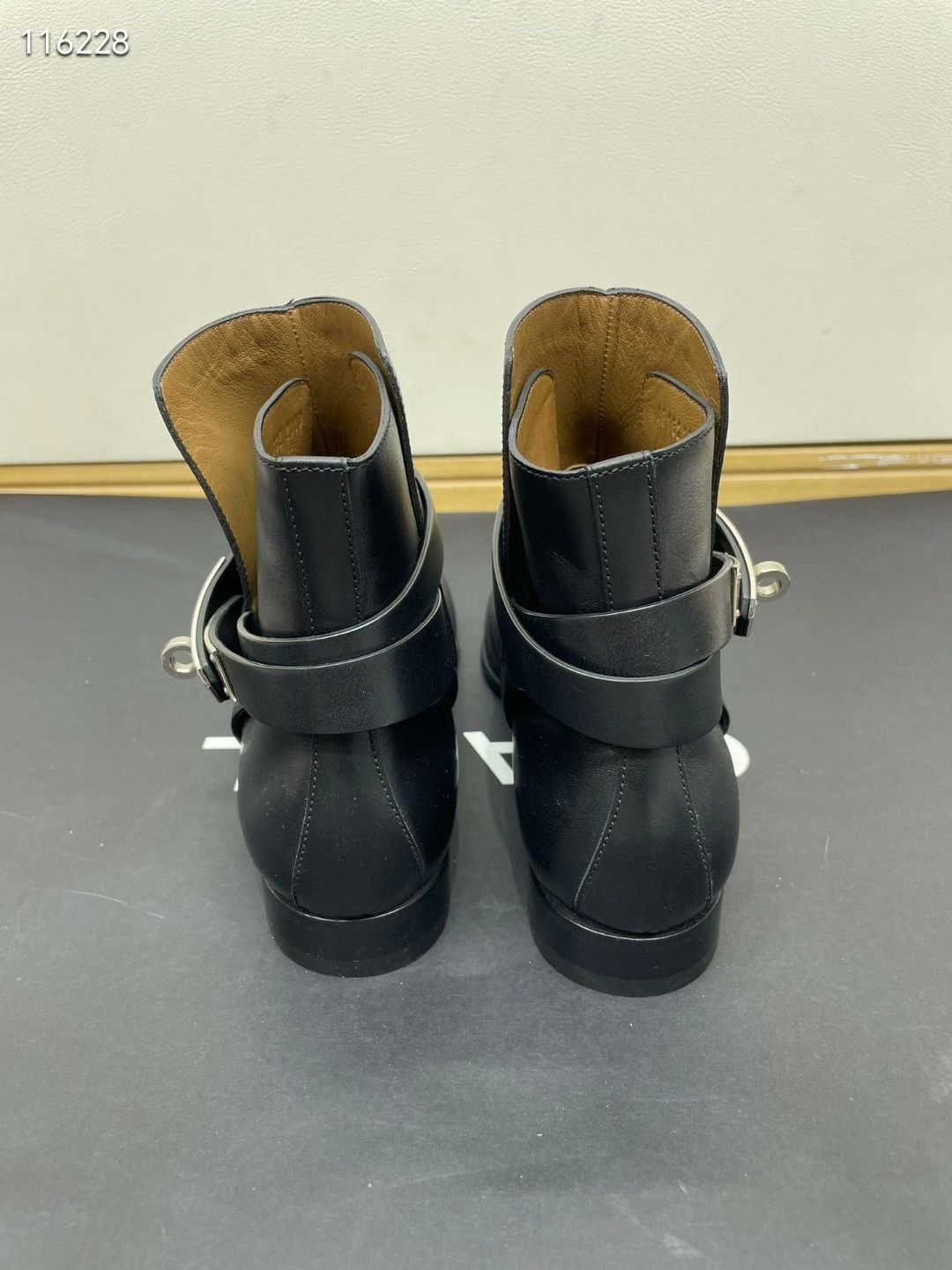 Hermes HERMES Kelly Buckle Black Ankle Boots Size US 5 / IT 35 - 3 Thumbnail