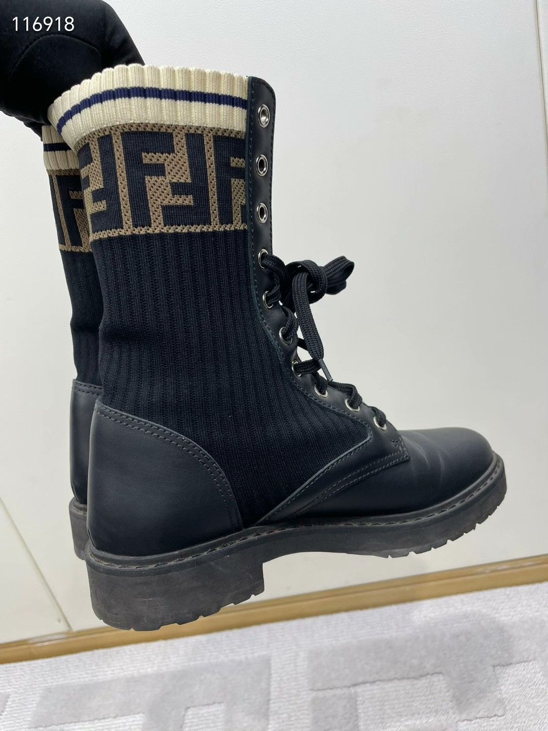 Fendi Fendi FF Patchwork Combat Boots Size US 6 / IT 36 - 4 Thumbnail