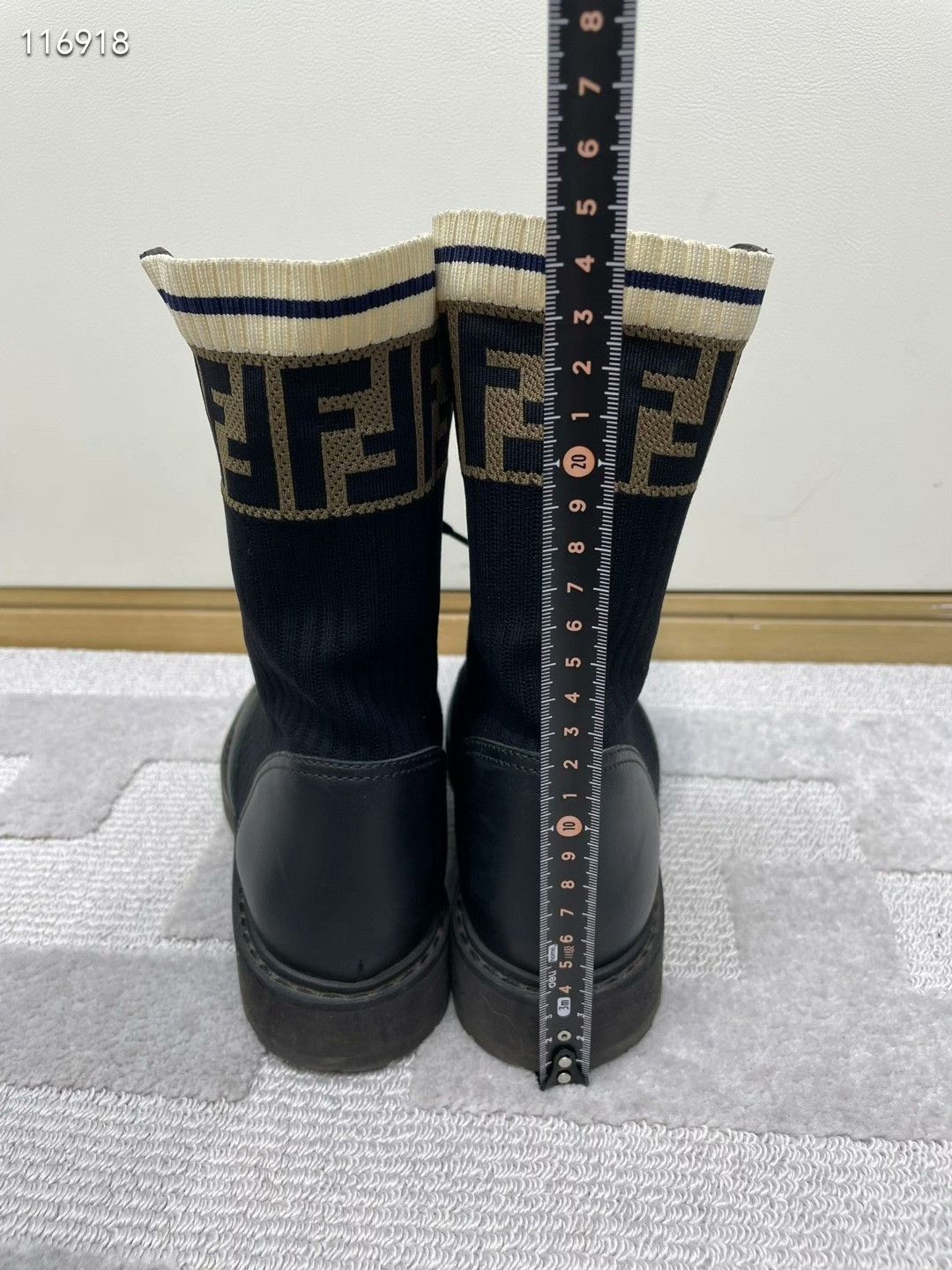 Fendi Fendi FF Patchwork Combat Boots Size US 6 / IT 36 - 9 Thumbnail