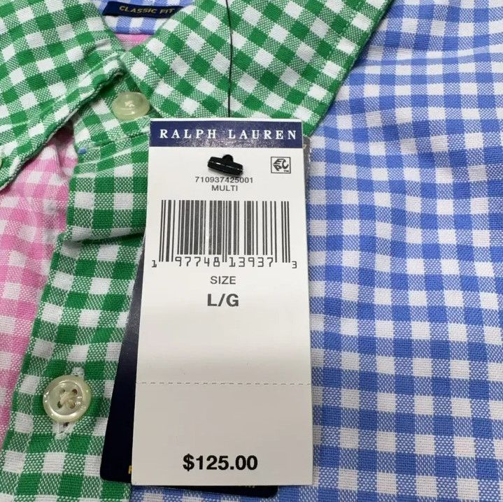 Polo Ralph Lauren Polo Ralph Lauren Colorblock Check Short-Sleeve Shirt Size US L / EU 52-54 / 3 - 4 Thumbnail