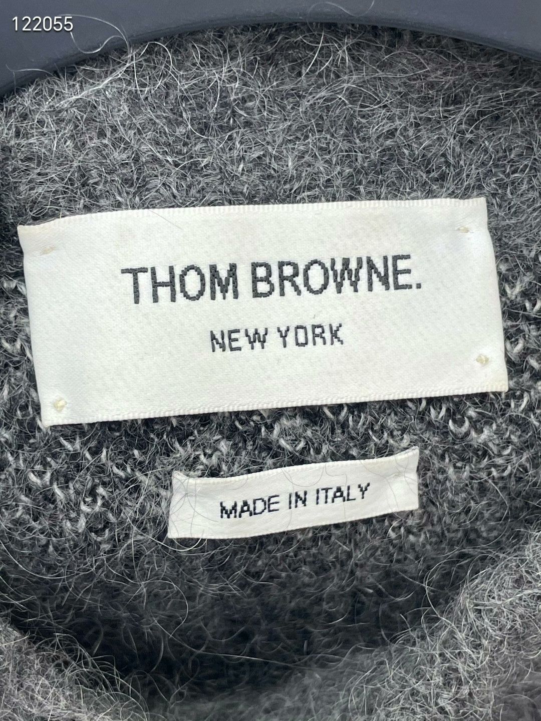Thom Browne Thom Browne Mohair Gray Plaid Sweater Size US L / EU 52-54 / 3 - 5 Thumbnail
