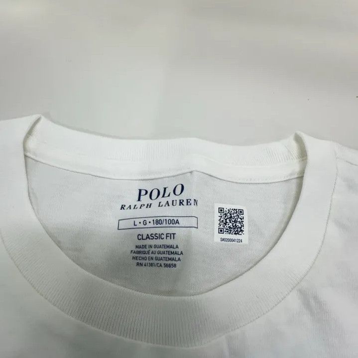 Polo Ralph Lauren Polo Ralph Lauren Logo Embroidered Solid Crew Neck T-Shirt Size US L / EU 52-54 / 3 - 4 Thumbnail