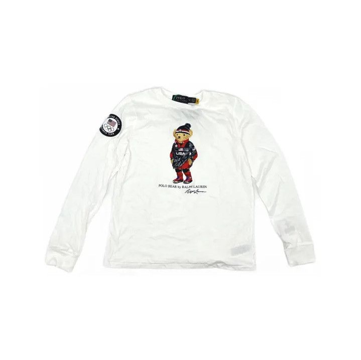 Polo Ralph Lauren Polo Ralph Lauren Polo Bear Long-Sleeve T-Shirt Size US XL / EU 56 / 4 - 2 Thumbnail