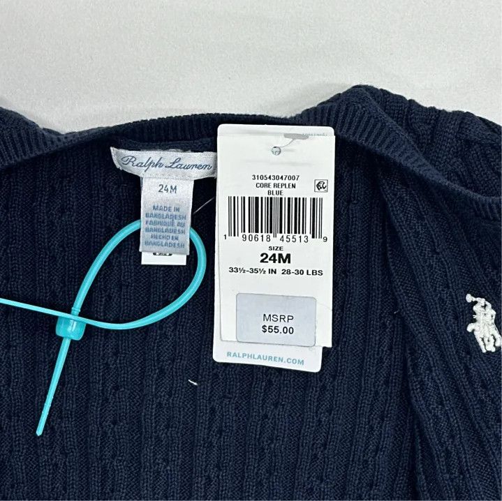 Polo Ralph Lauren Polo Ralph Lauren Infant Cable-Knit Cardigan Size US M / EU 48-50 / 2 - 2 Thumbnail