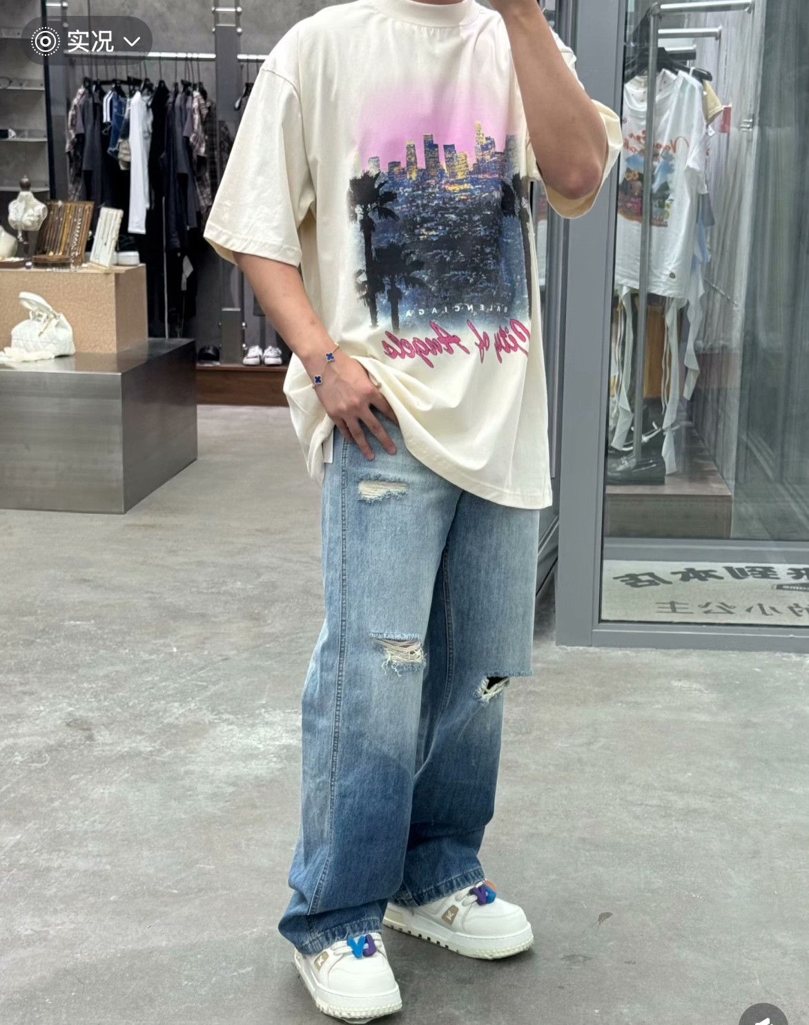 Balenciaga Balenciaga 2025 Night Scene Print Tee Size XXS / US 00 / IT 34 - 8 Thumbnail
