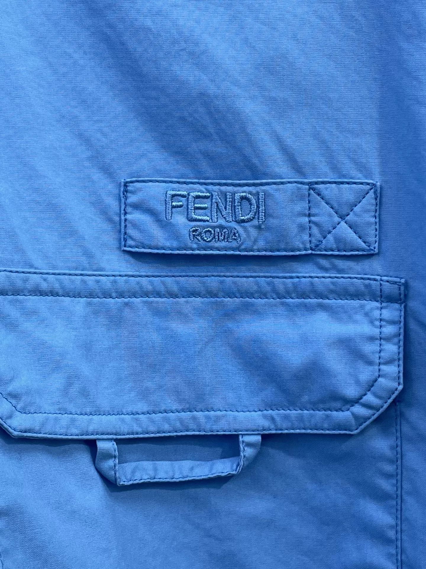 Fendi Fendi Blue Workwear Shirt Size S / US 4 / IT 40 - 3 Thumbnail