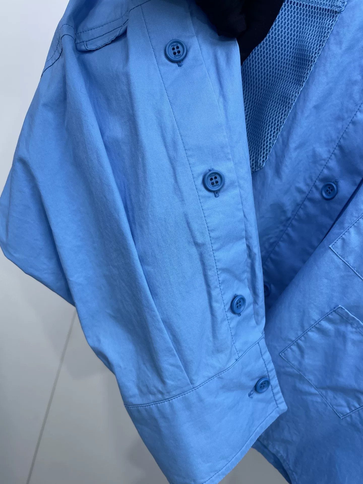 Fendi Fendi Blue Workwear Shirt Size S / US 4 / IT 40 - 5 Thumbnail