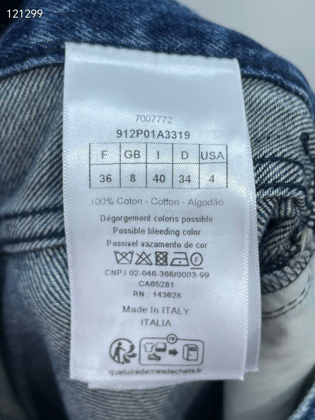 Dior Dior Rolled Hem Jeans Size 36" / US 14 / IT 50 - 8 Thumbnail