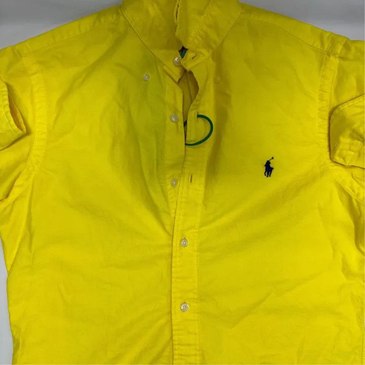 Polo Ralph Lauren Polo Ralph Lauren Men's Yellow Logo Embroidered Long-Sleeve Shirt Size US XS / EU 42 / 0 - 5 Thumbnail