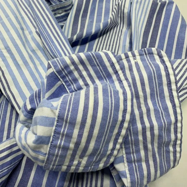 Polo Ralph Lauren Polo Ralph Lauren Striped Pony Logo Oxford Long Sleeve Shirt Size US S / EU 44-46 / 1 - 7 Thumbnail