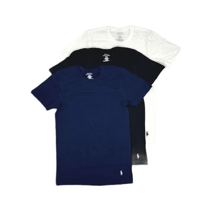 Polo Ralph Lauren Polo Ralph Lauren Men's 3-Pack Solid Crew Neck Tees Size US S / EU 44-46 / 1 - 2 Thumbnail
