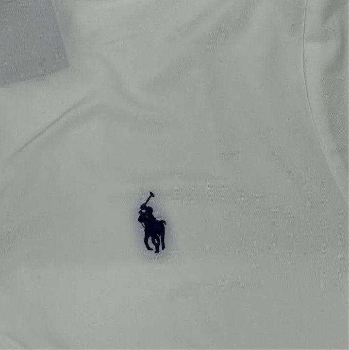 Polo Ralph Lauren Polo Ralph Lauren SS24 Men's White Ribbed Polo Size US L / EU 52-54 / 3 - 4 Thumbnail