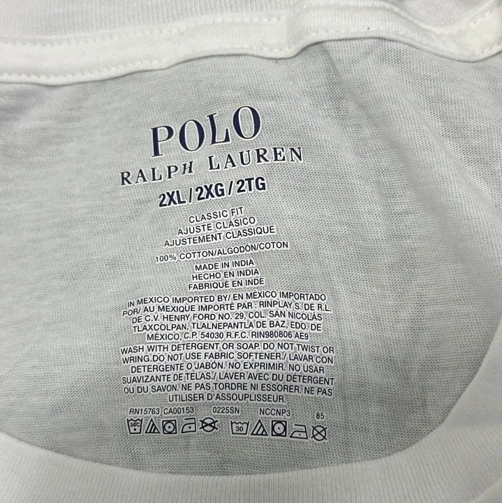 Polo Ralph Lauren Polo Ralph Lauren Men's 3-Pack Solid Crew Neck Tees Size US XXL / EU 58 / 5 - 6 Thumbnail