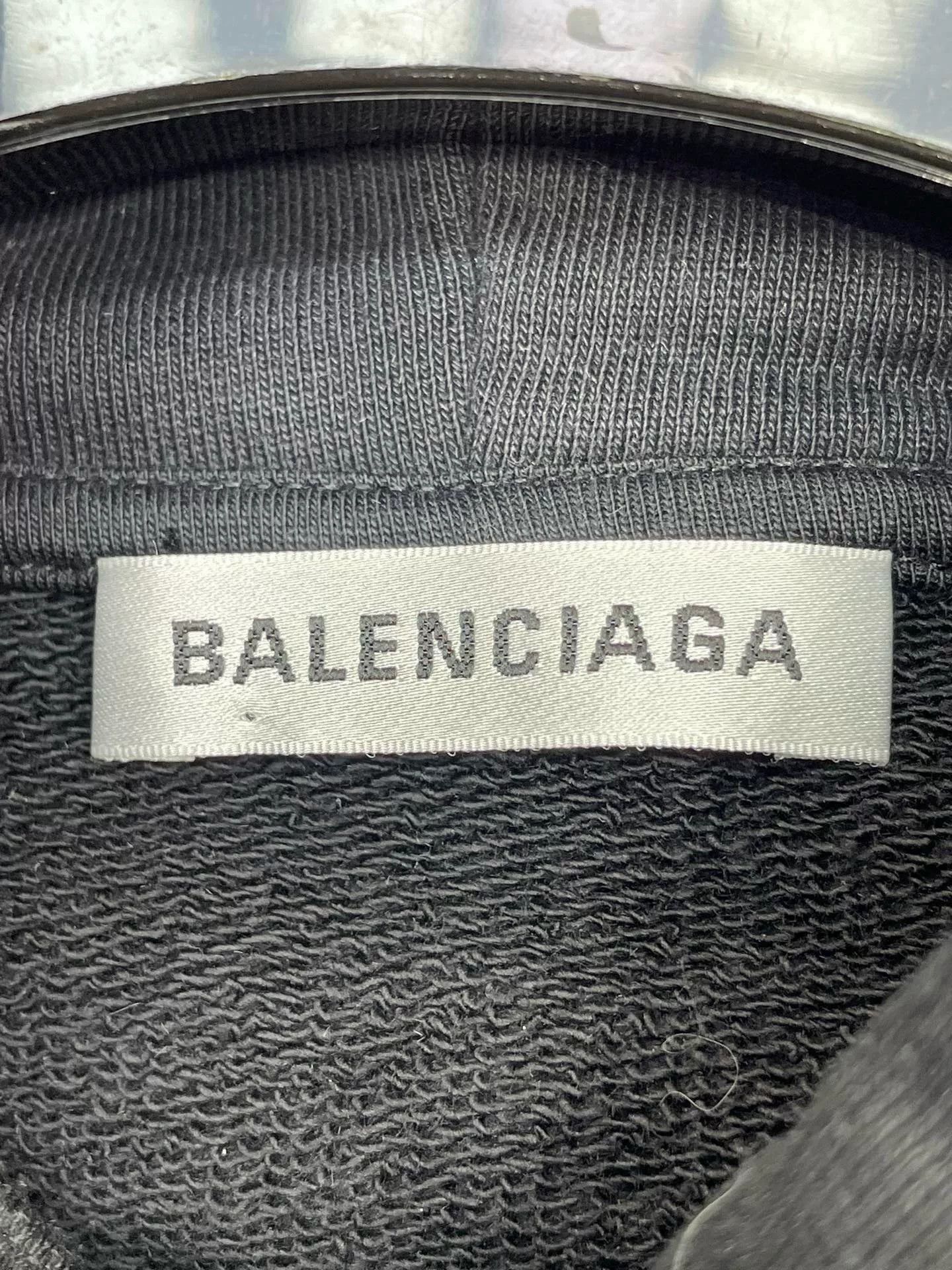 Balenciaga Balenciaga Letter Black Hoodie Size US M / EU 48-50 / 2 - 4 Thumbnail