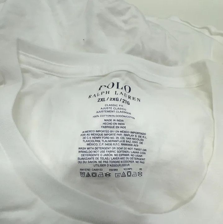 Polo Ralph Lauren Polo Ralph Lauren Men's 3-Pack Solid Crew Neck Tees Size US XXL / EU 58 / 5 - 15 Thumbnail