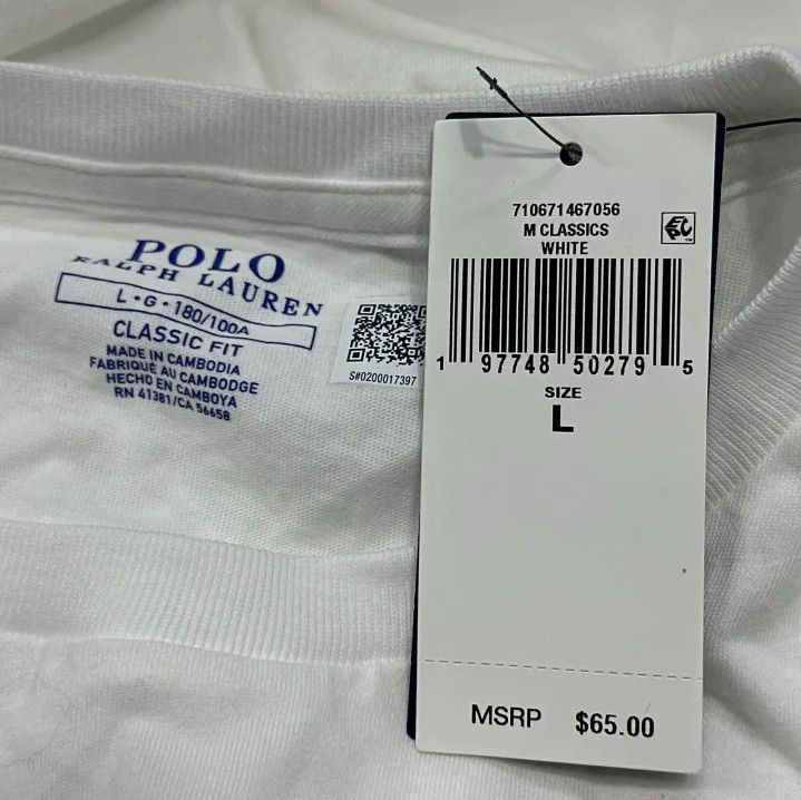 Polo Ralph Lauren Polo Ralph Lauren Men's Solid Round Neck Long-Sleeve T-Shirt Size US L / EU 52-54 / 3 - 4 Thumbnail