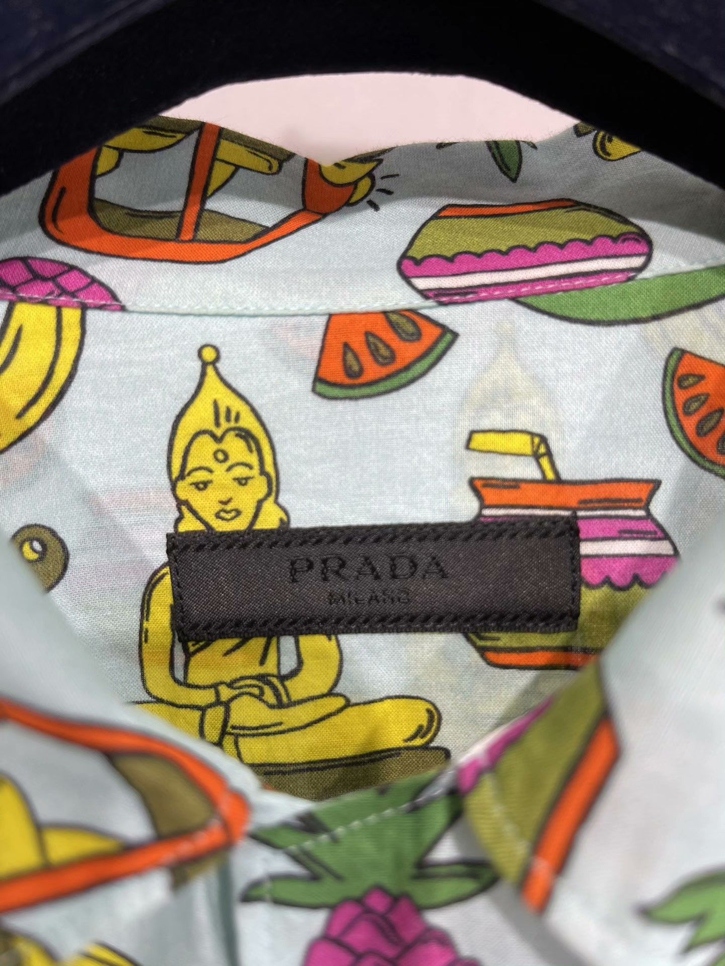 Prada PRADA Men's Short Sleeve Shirt Size US M / EU 48-50 / 2 - 4 Thumbnail