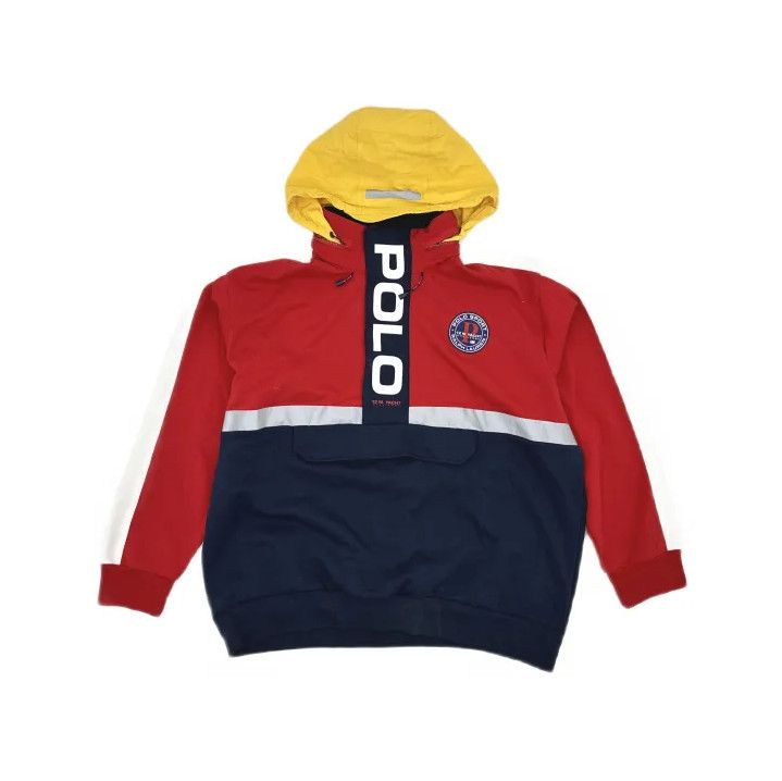 Polo Ralph Lauren Polo Ralph Lauren Logo Half-Zip Hooded Sweatshirt Size US XXL / EU 58 / 5 - 2 Thumbnail