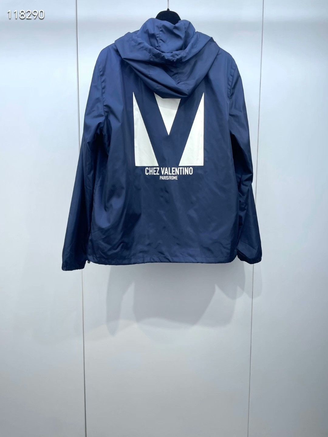 Valentino Valentino 25 New Navy Hooded Zip Jacket Size US M / EU 48-50 / 2 - 2 Thumbnail