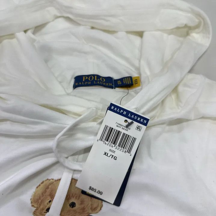 Polo Ralph Lauren Polo Ralph Lauren Bear Logo Loose Hooded Sweatshirt Size US XL / EU 56 / 4 - 4 Thumbnail