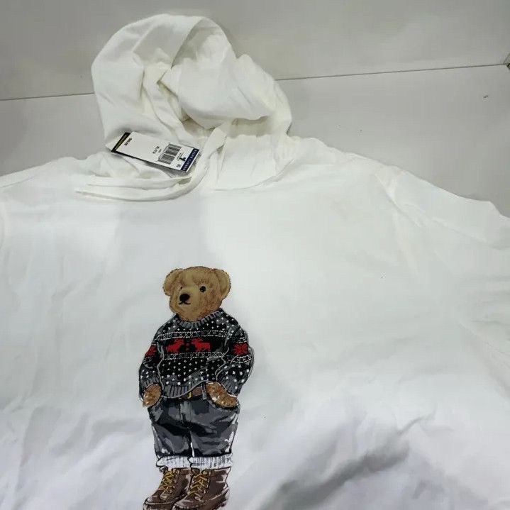 Polo Ralph Lauren Polo Ralph Lauren Bear Logo Loose Hooded Sweatshirt Size US XL / EU 56 / 4 - 7 Thumbnail