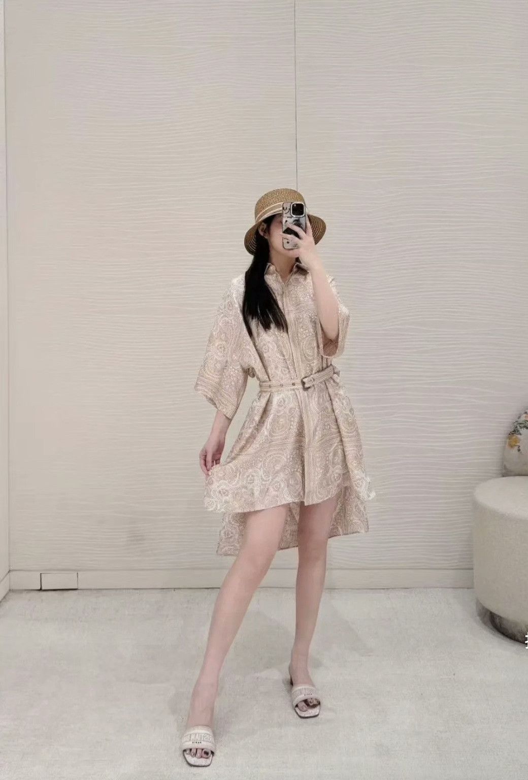 Dior Dior 2025 Belted Silk Dress Size S / US 4 / IT 40 - 9 Thumbnail