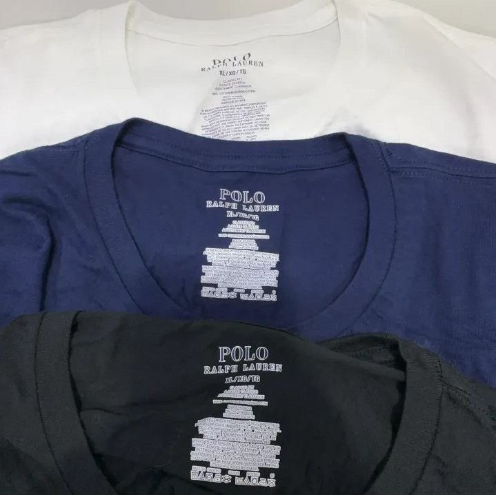 Polo Ralph Lauren Polo Ralph Lauren Men's 3-Pack Solid Crew Neck Tees Size US XL / EU 56 / 4 - 5 Thumbnail