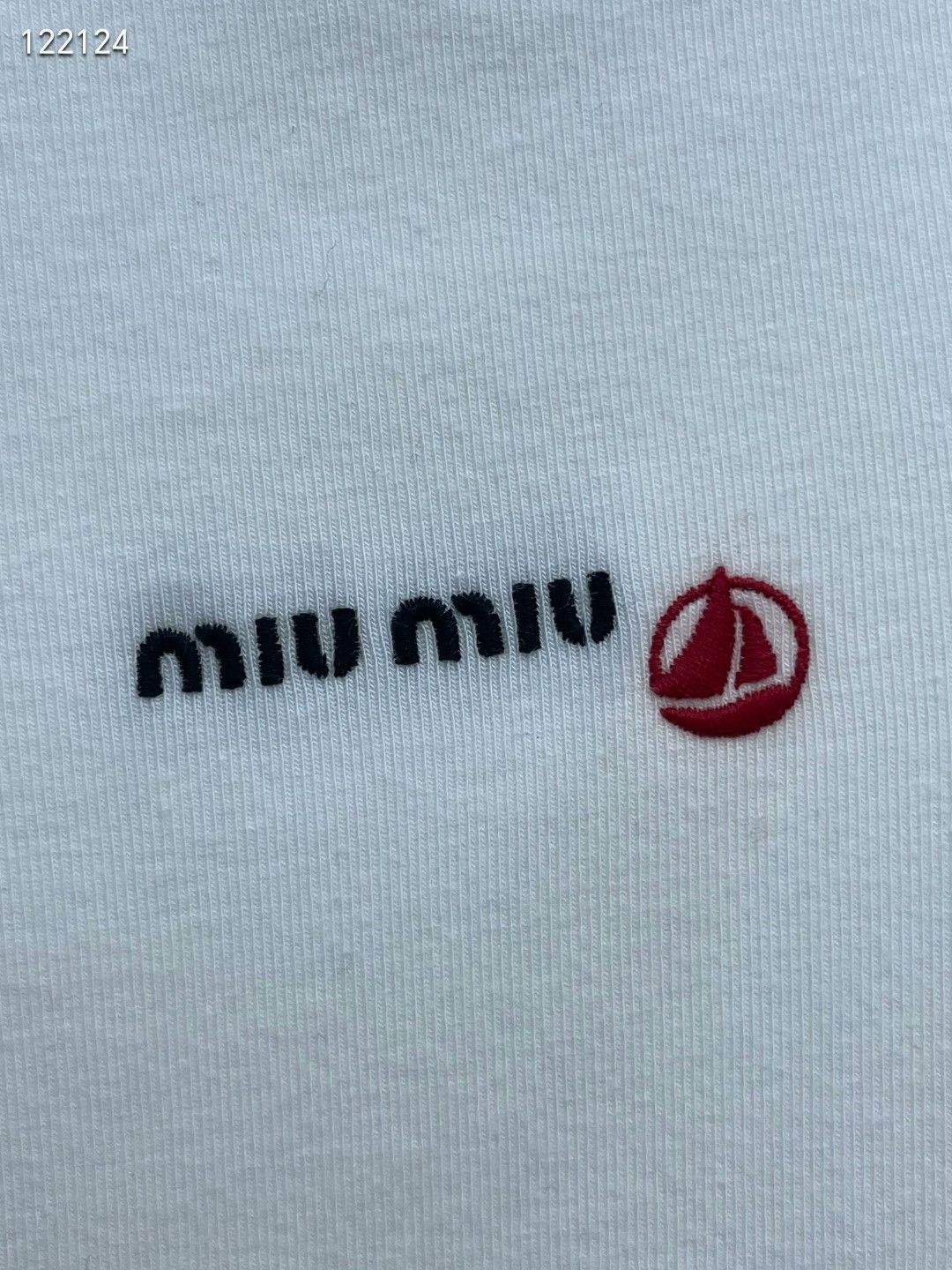 Miu Miu Miumiu Slim Lace Embroidered Short-Sleeve Size S / US 4 / IT 40 - 3 Thumbnail
