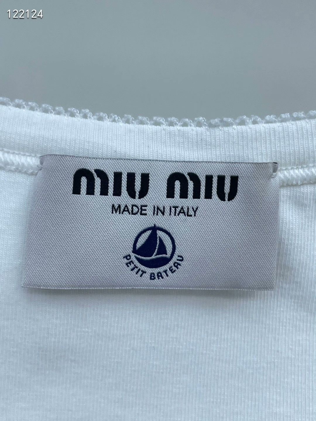 Miu Miu Miumiu Slim Lace Embroidered Short-Sleeve Size S / US 4 / IT 40 - 4 Thumbnail
