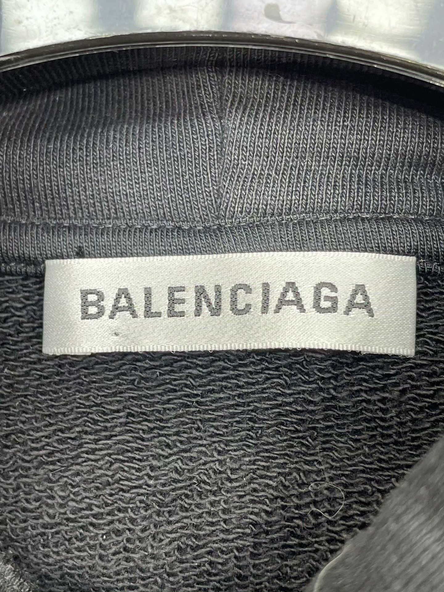 Balenciaga Balenciaga Letter Black Hoodie Size US M / EU 48-50 / 2 - 4 Thumbnail