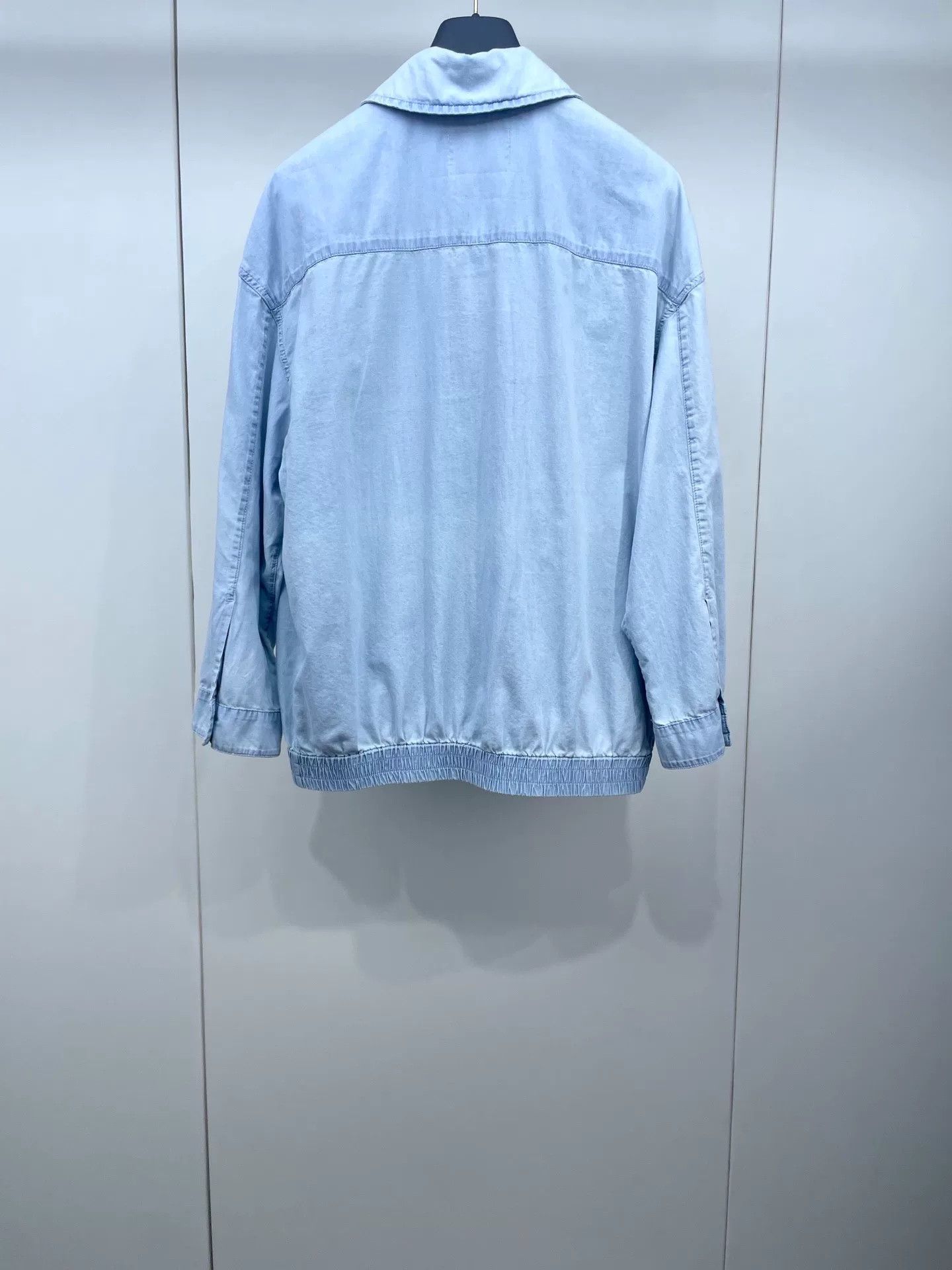 Miu Miu Miu Miu Washed Denim Zip Shirt Size XS / US 0-2 / IT 36-38 - 2 Thumbnail